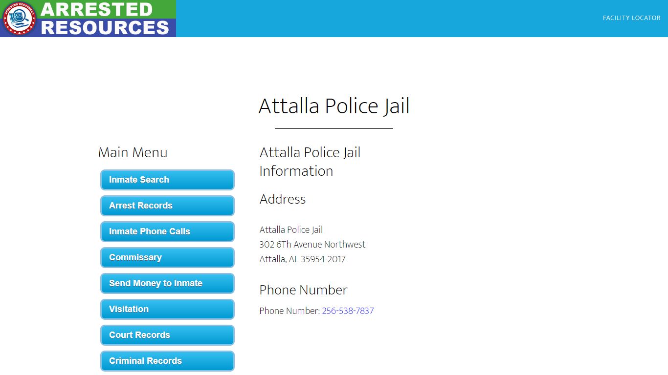 Attalla Police Jail - Inmate Search - Attalla, AL - Arrested Resources